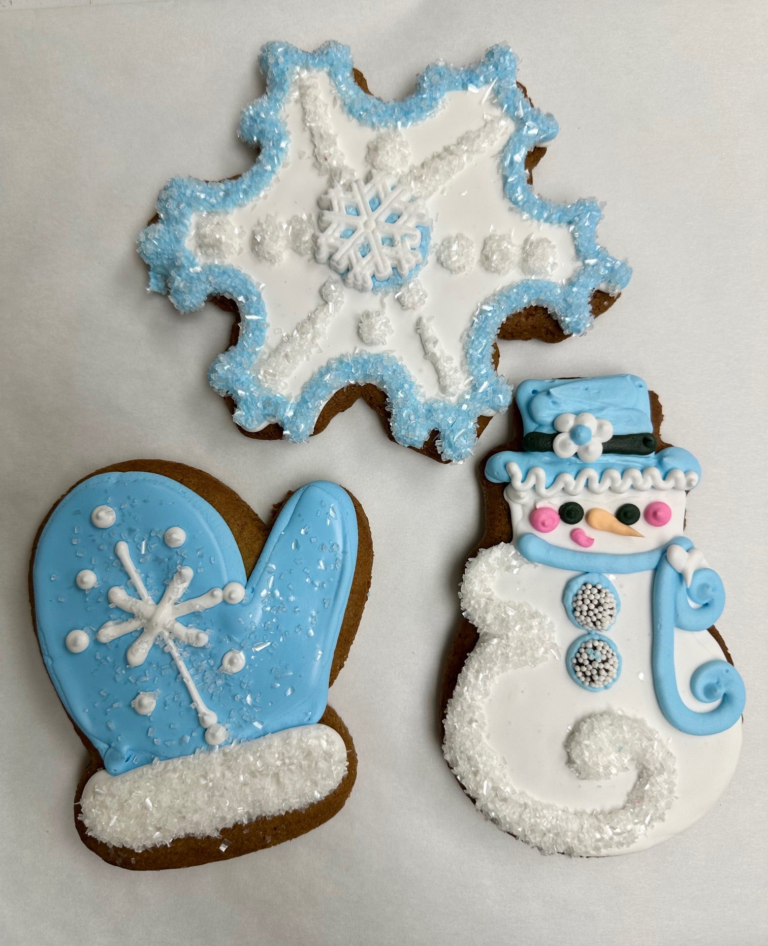 Winter Gingerbread Cookies