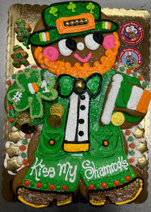 XL Leprechaun Gingerbread Person