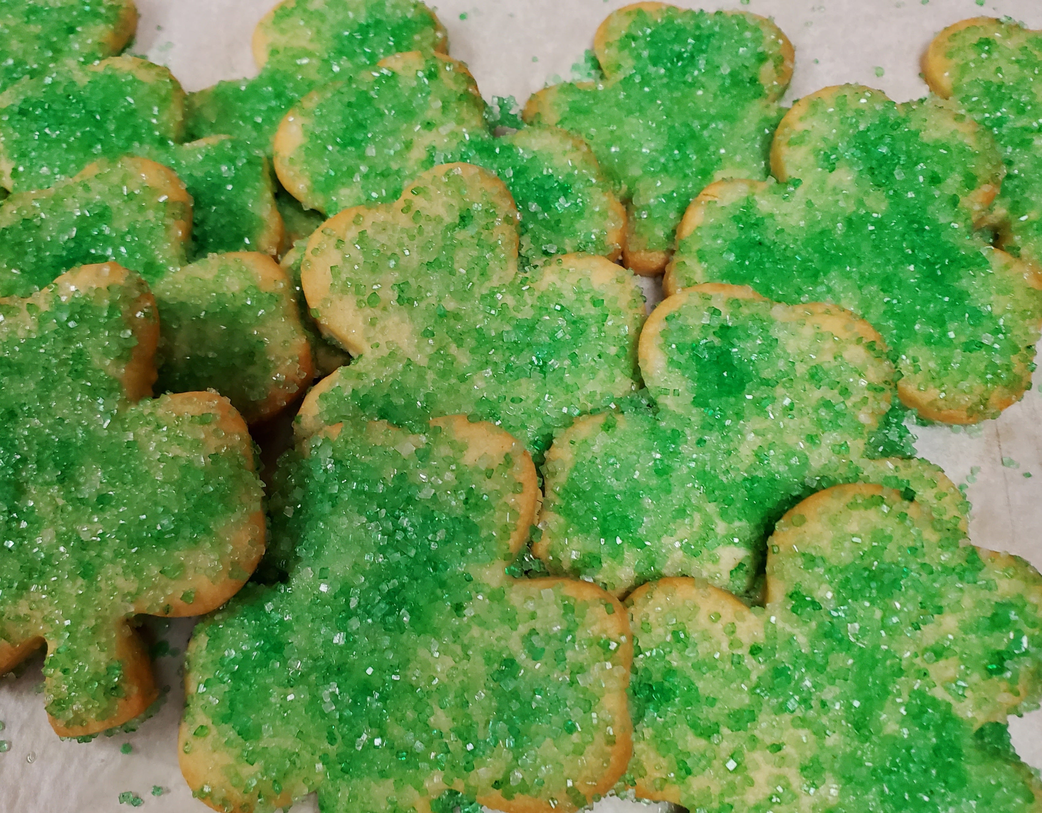 Shamrock Sugar Cookies